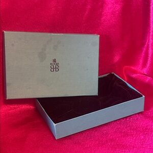 Birks vintage blue Gray Jewelry Box